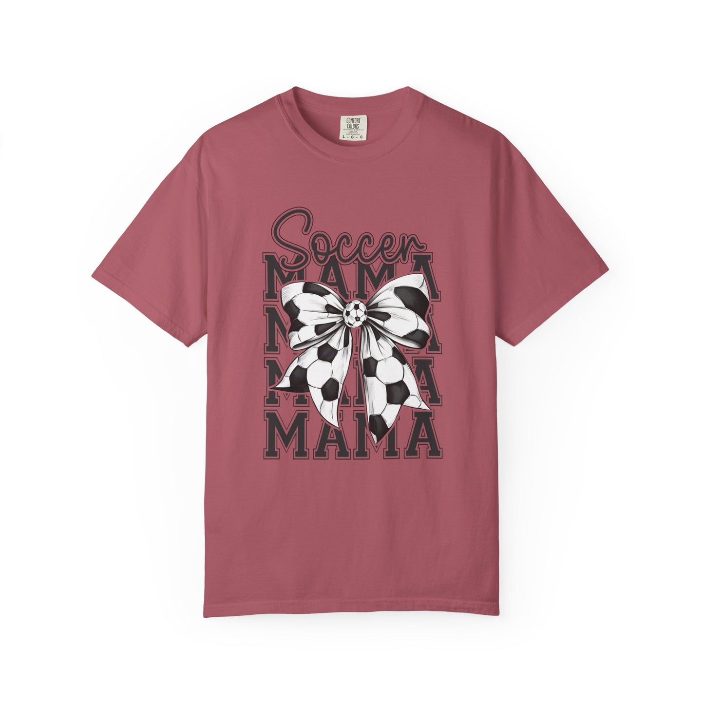 Red & Black Soccer Mom Comfort Colors T-Shirt