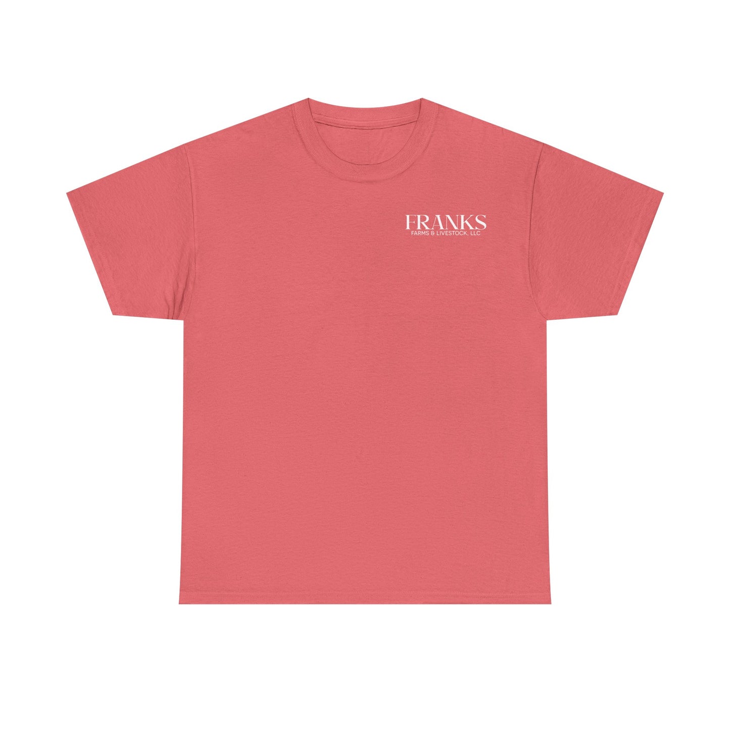 Franks Farms & Livestock Front and Back Heavy Cotton T-shirt (ADULT)