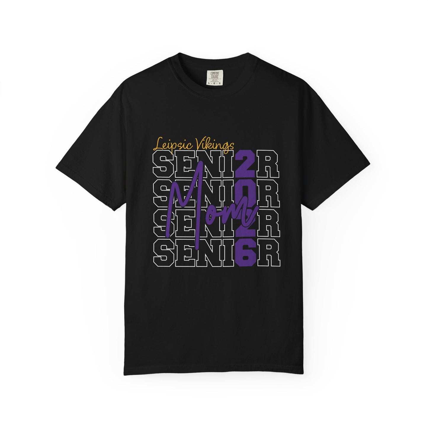Leipsic Vikings Senior Mom 2026 Comfort Colors T-Shirt