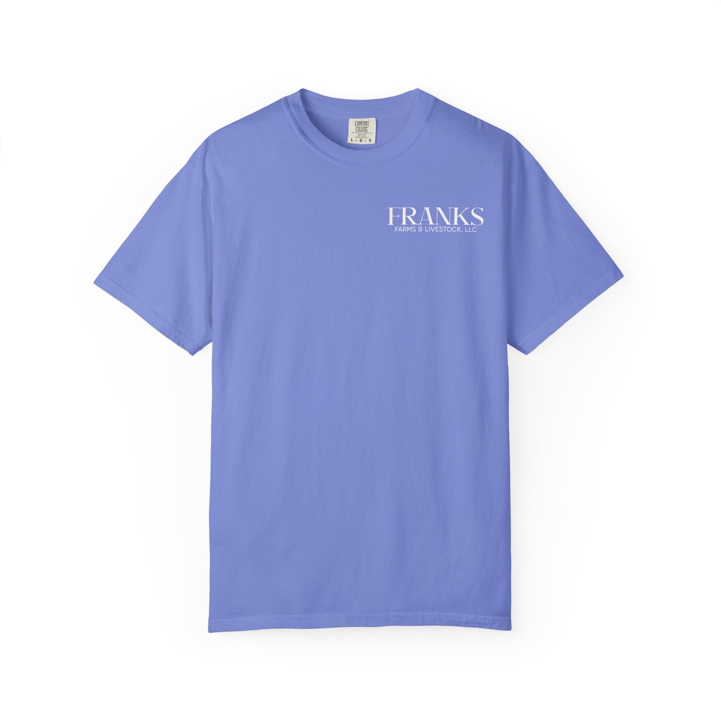 Franks Farms & Livestock Front Print Only Comfort Colors T-Shirt (ADULT)