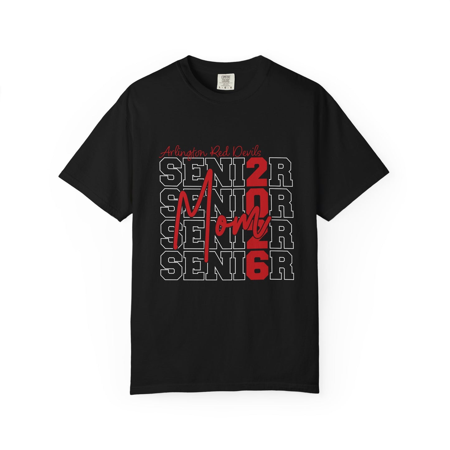 Arlington Red Devils Senior Mom 2026 Comfort Colors T-Shirt