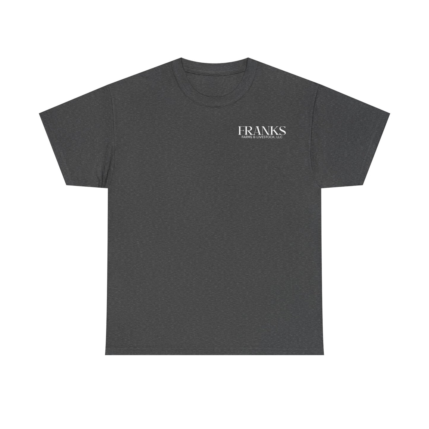 Franks Farms & Livestock Front and Back Heavy Cotton T-shirt (ADULT)