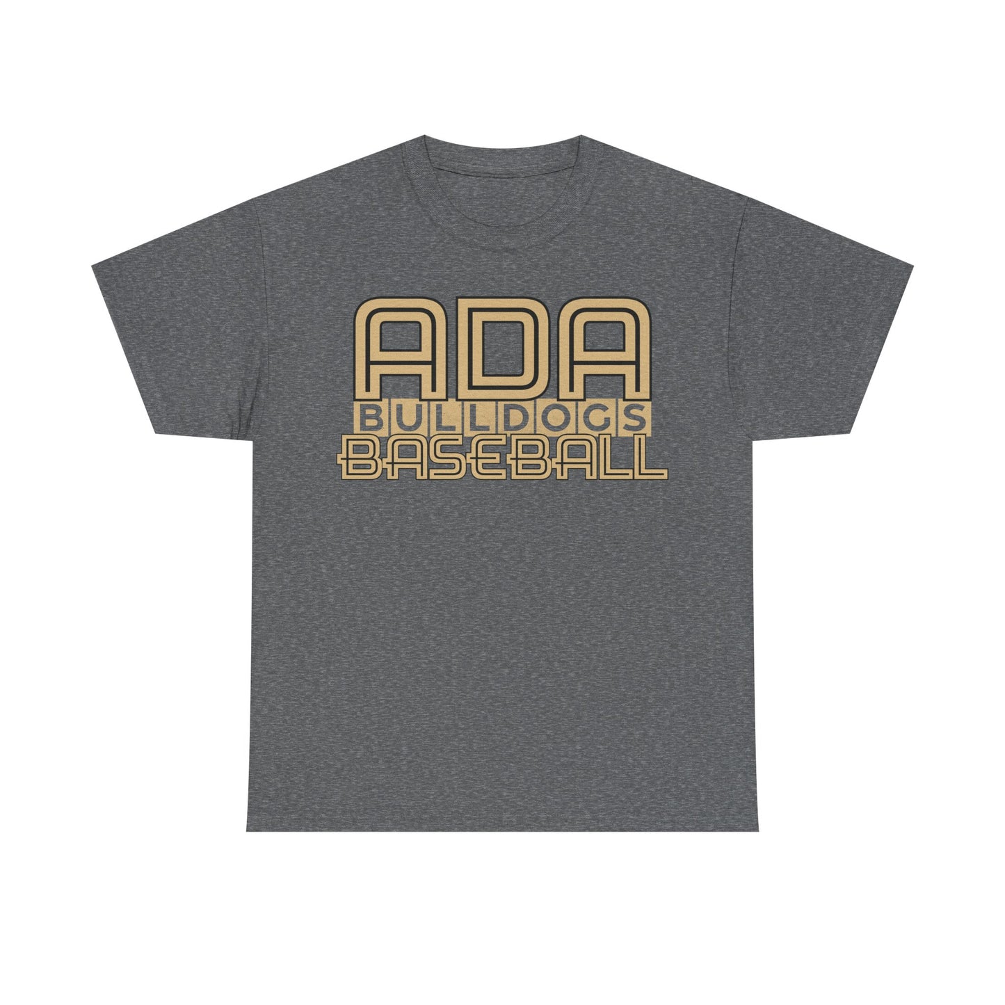Ada Bulldogs Baseball Heavy Cotton T-shirt