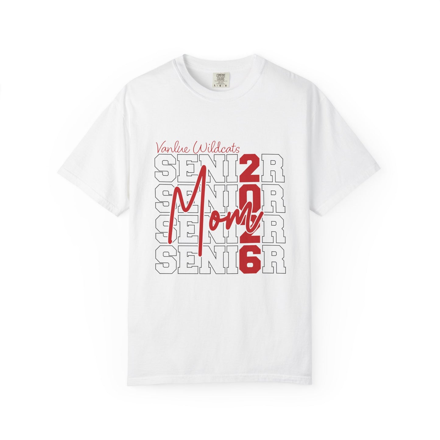 Vanlue Wildcats Senior Mom 2026 Comfort Colors T-Shirt