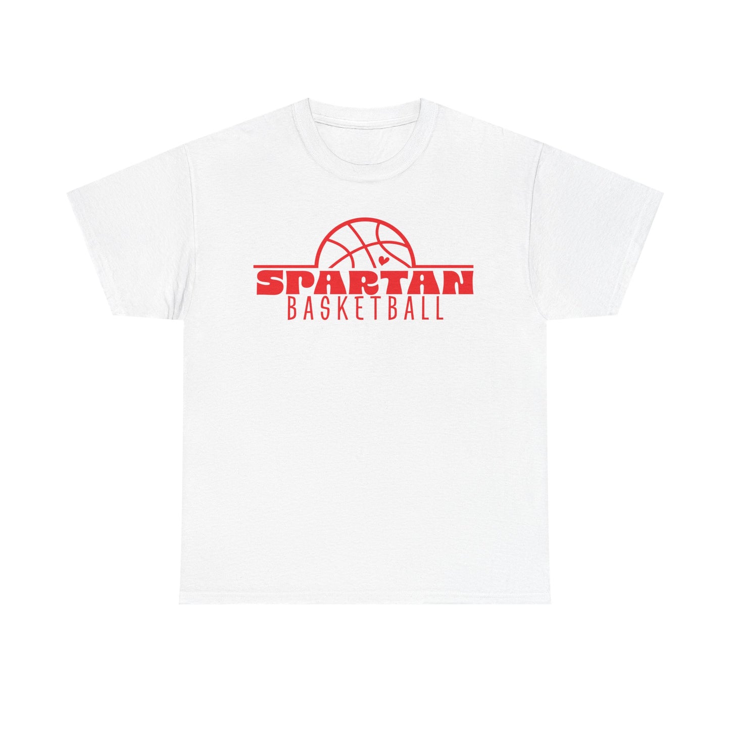 Lima Senior Spartans Basketball Heavy Cotton T-shirt