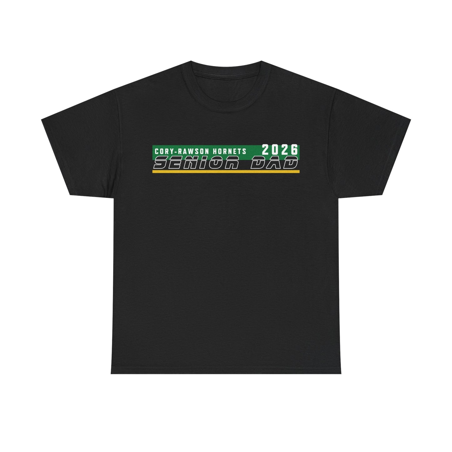 Cory-Rawson Hornets 2026 Senior Dad Heavy Cotton T-shirt