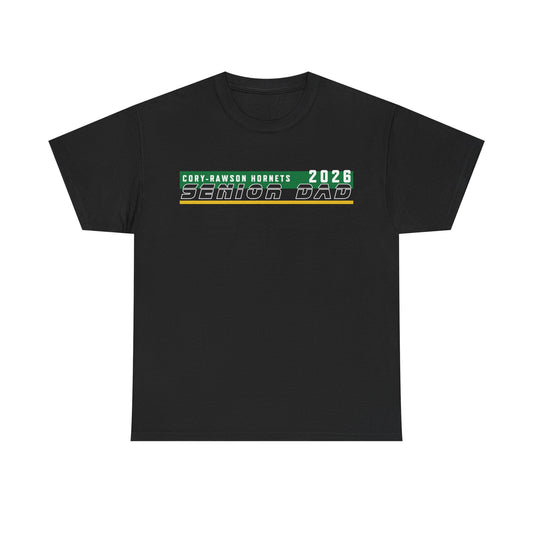 Cory-Rawson Hornets 2026 Senior Dad Heavy Cotton T-shirt
