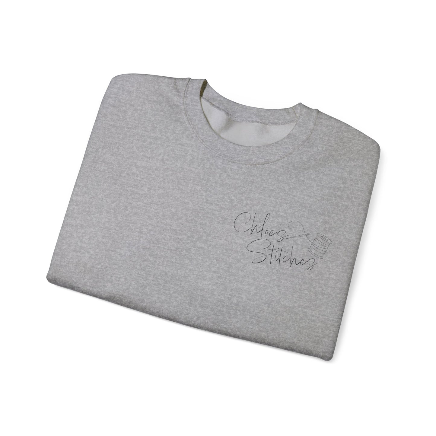 Chloe's Stitches FRONT ONLY Crewneck Sweatshirt