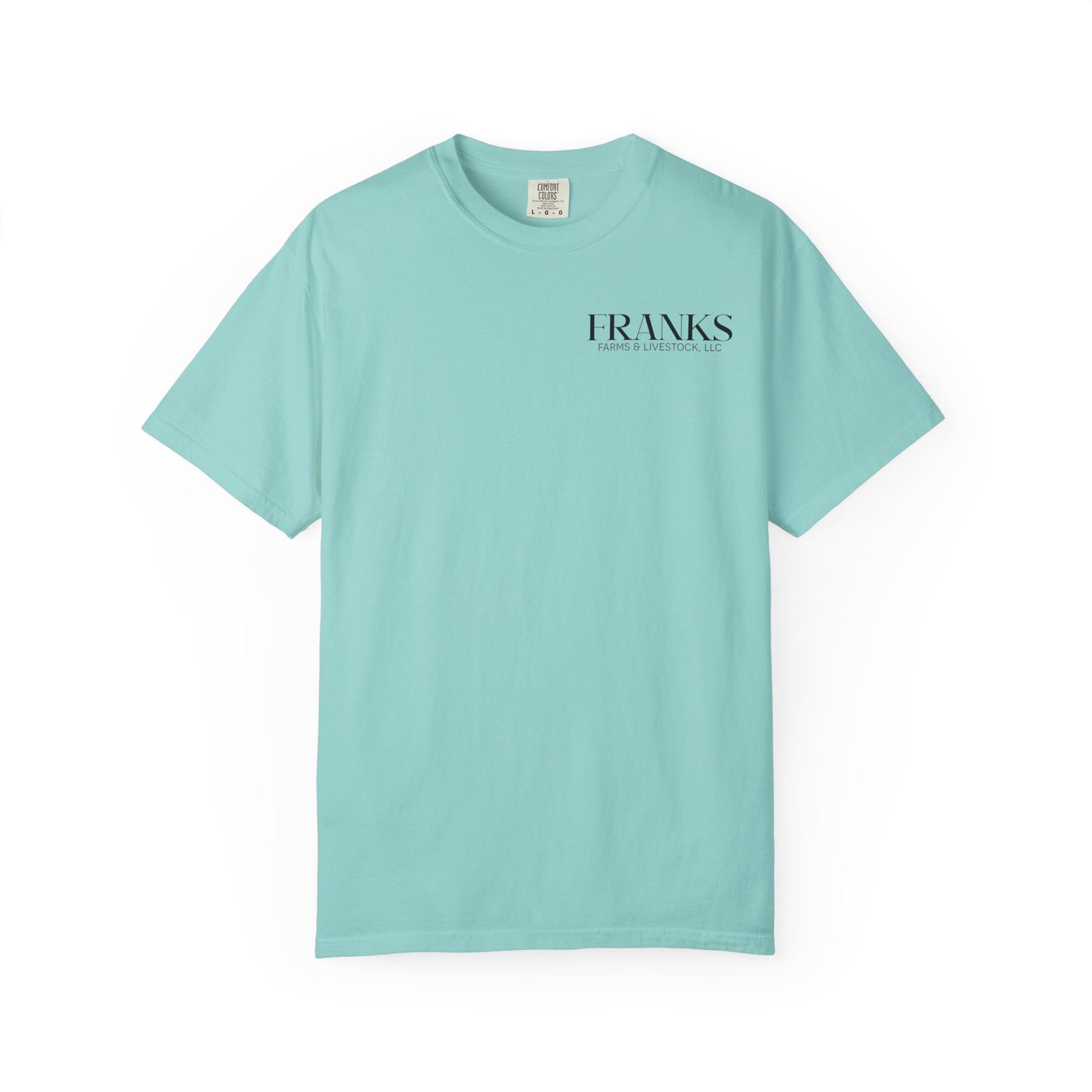 Franks Farms & Livestock Front Print Only Comfort Colors T-Shirt (ADULT)