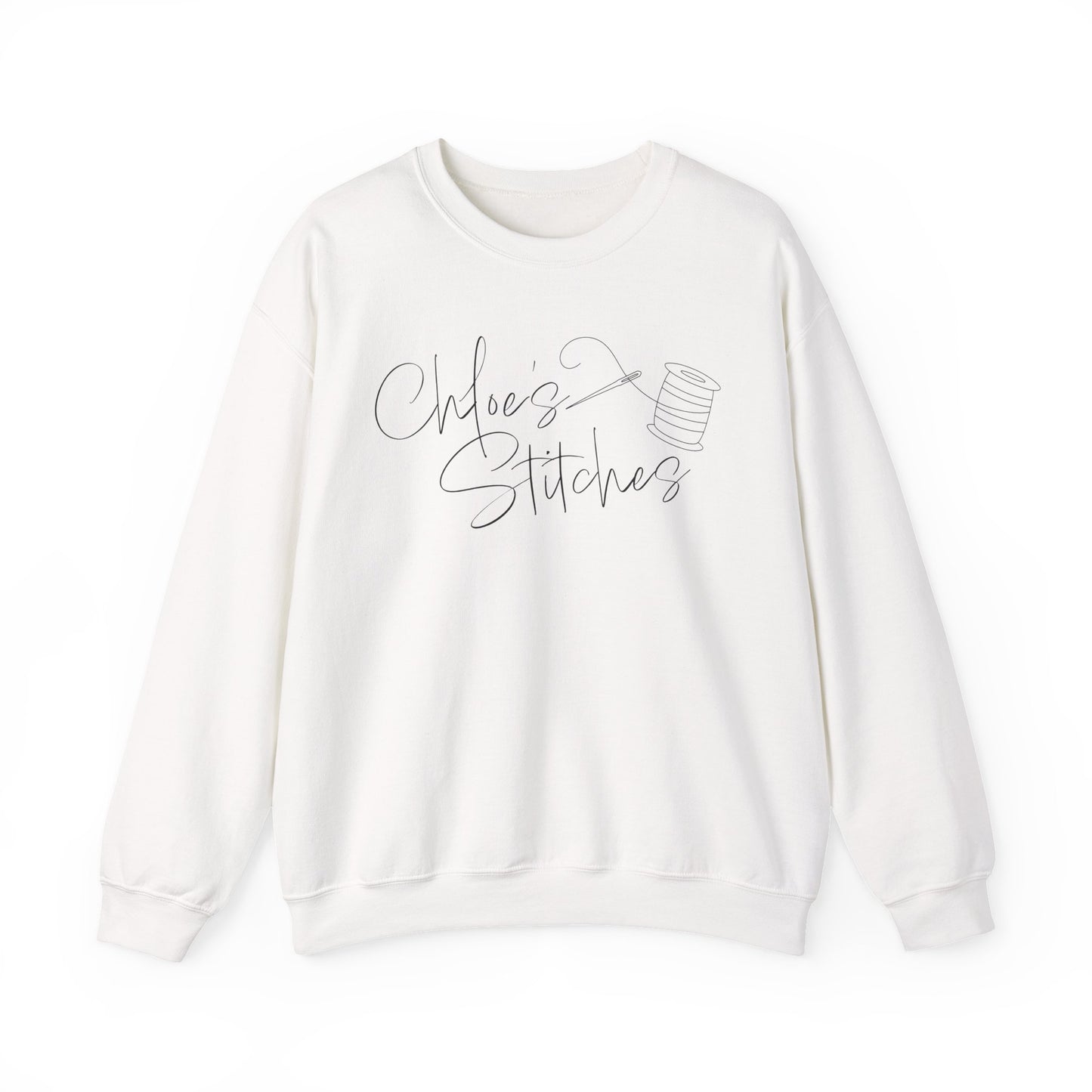 Chloe's Stitches FRONT ONLY Crewneck Sweatshirt