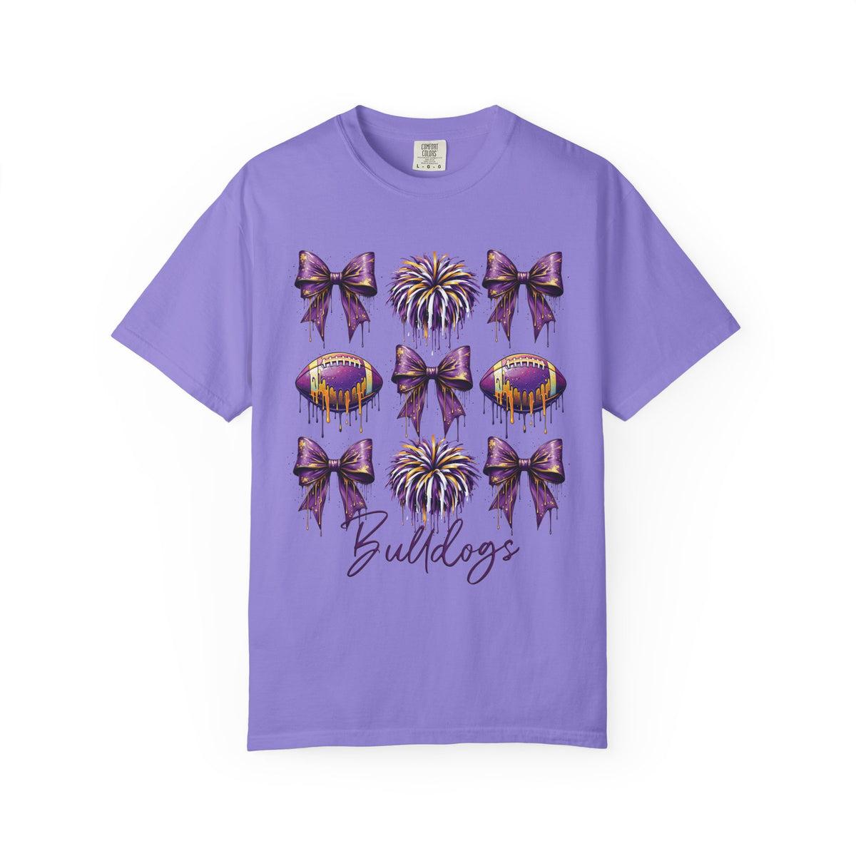 Ada Bulldogs Football Comfort Colors T-Shirt