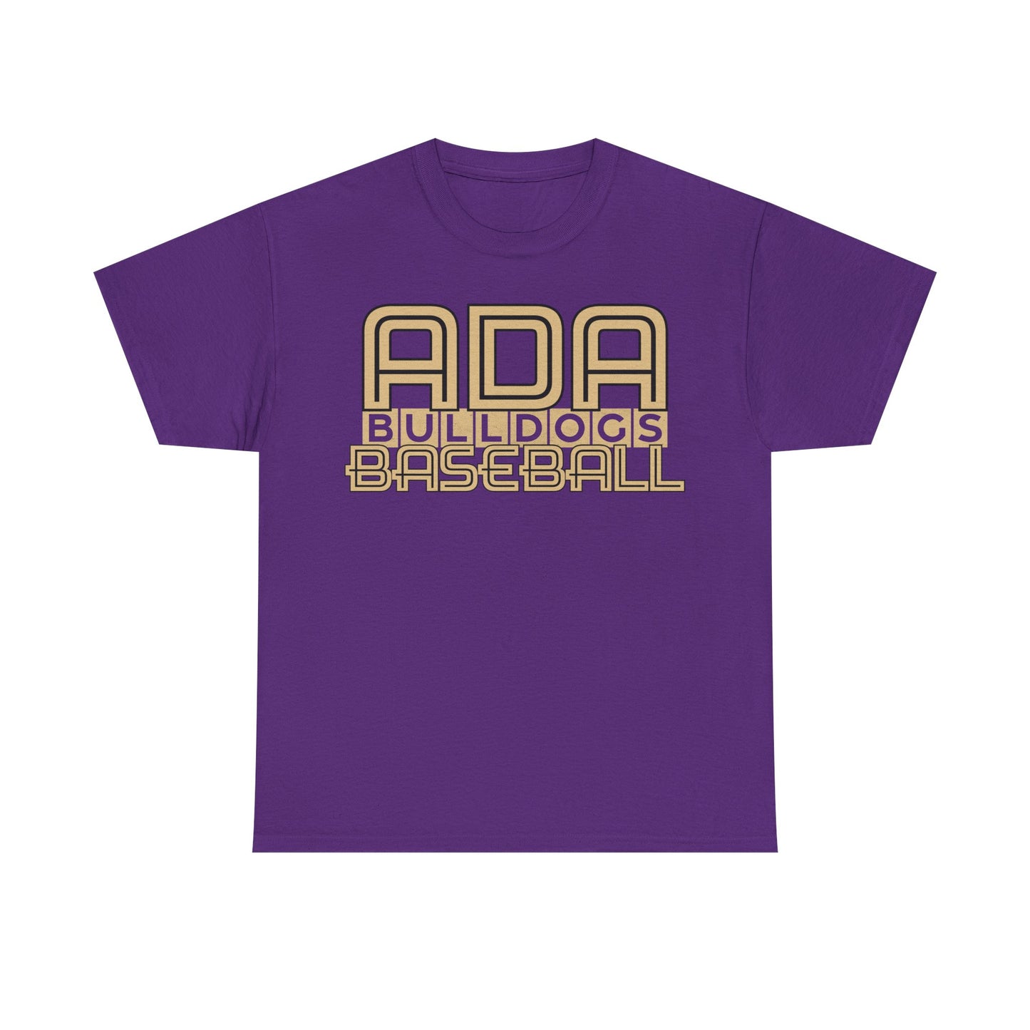 Ada Bulldogs Baseball Heavy Cotton T-shirt